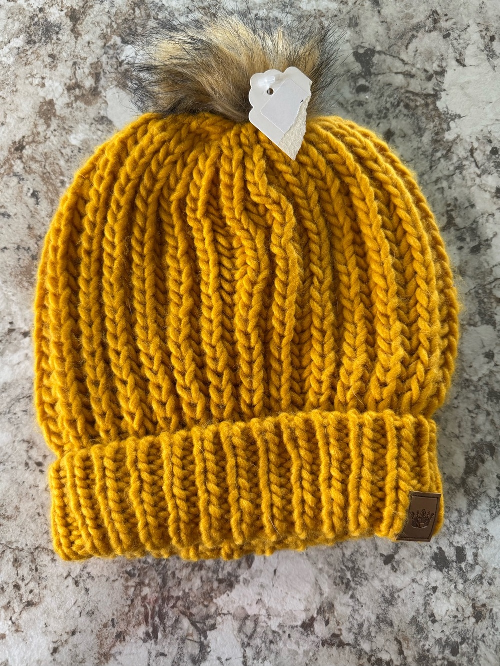 Panache Kids Knit Pom Beanie - Mustard